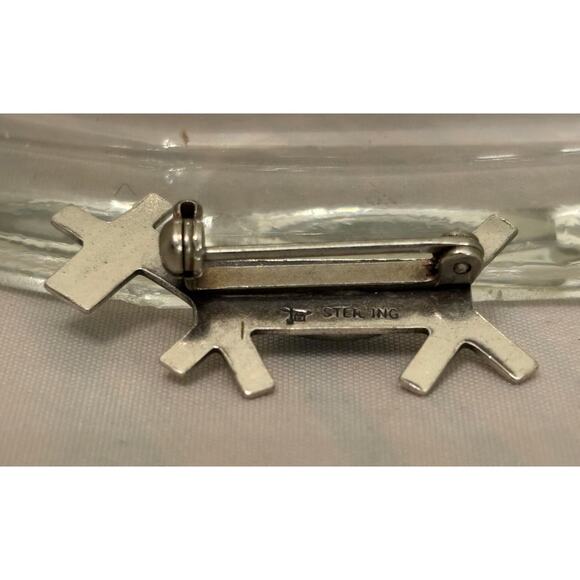 Fred Harvey Era Bell Trading Post Sterling Turquoise Dog/Horse Brooch/Pin - Picture 4 of 4